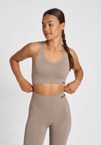 Hummel SEAMLESS - Sport-BH mit mittlerer Stützkraft - driftwood