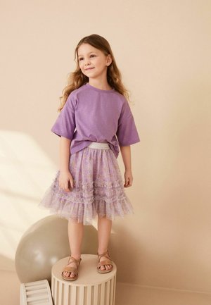 Next FLORAL SET - REGULAR FIT - A-linjainen hame - mauve purple