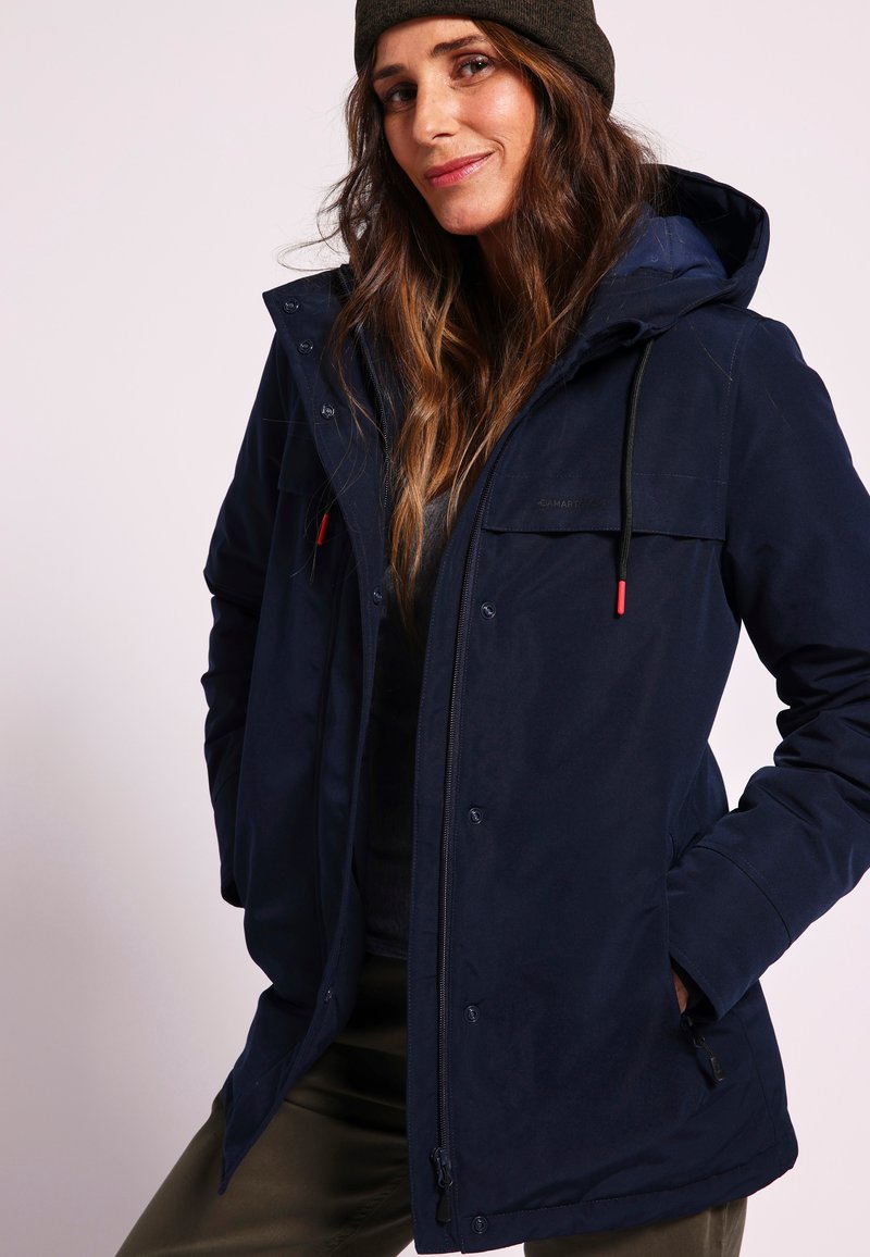 Damart DÉPERLANTE THERMOLACTYL Manteau d'hiver marine/bleu