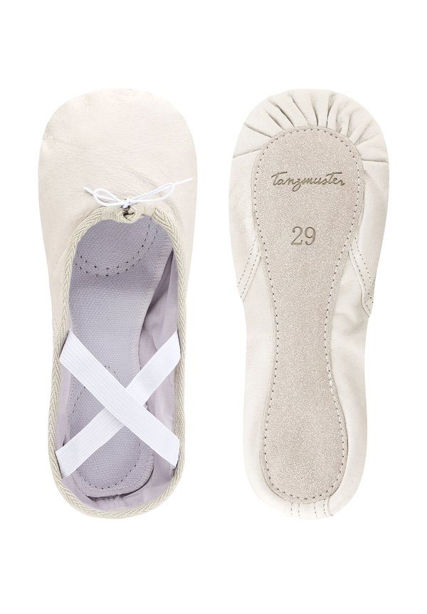 BALLETTSCHUHE SASHA GANZE SOHLE – Tanzschuh – steinweiß