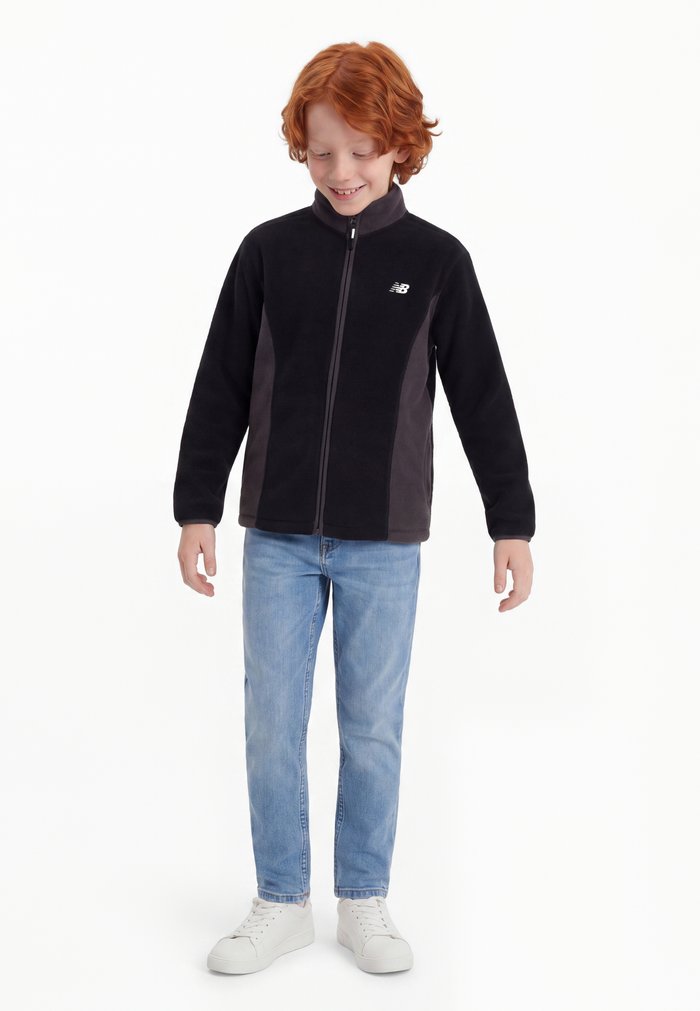 New Balance BORG FULL ZIP THROUGH - Fleece jacket - caviar