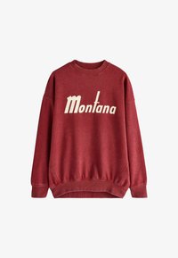 Next GRAPHIC CITY CREWNECK LONGSLEEVE Felpa burgandy red/rosso