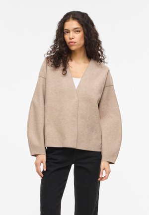VILA VIJUICE LOOSE L/S - NOOS - Strickjacke - natural melange