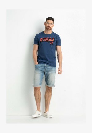 T-shirt con stampa - petrol blue