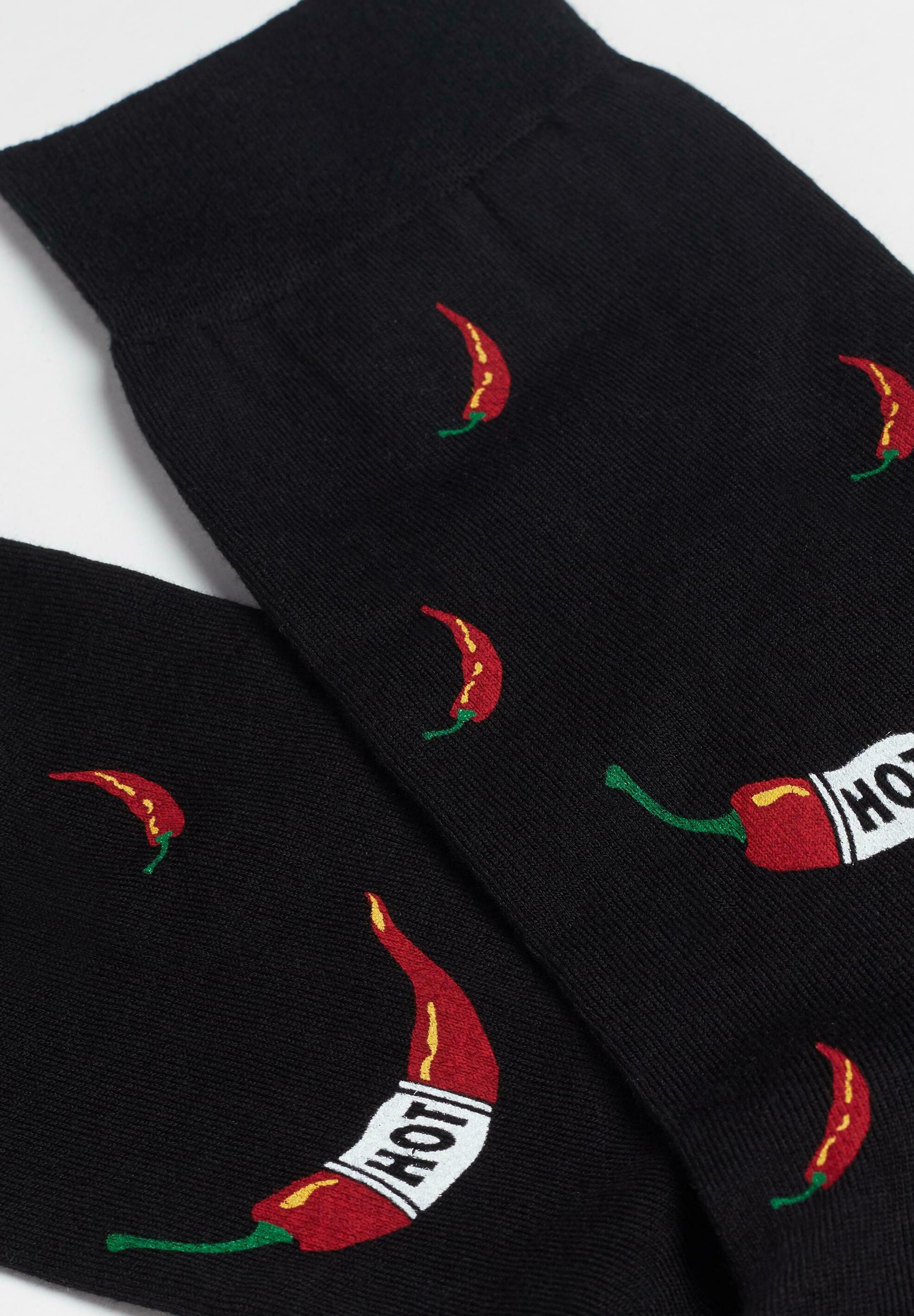 Intimissimi Calze - schwarz black chilli print/rosso scuro - Zalando