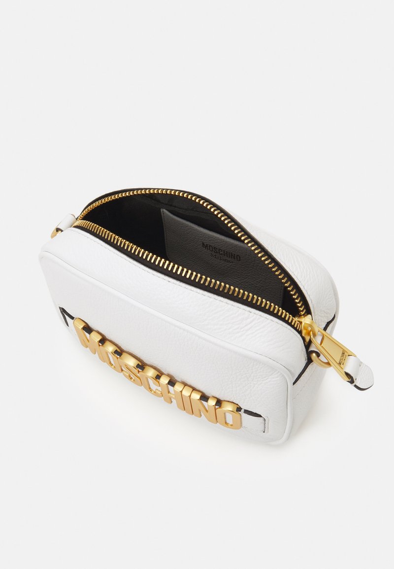 MOSCHINO LETTERING SHOULDER BAG - Umhängetasche - white/weiß 