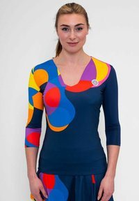 BIDI BADU Longsleeve - dunkelblau bunt
