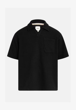 Redefined Rebel, GASTON TEE POLO BOXY FIT - Polo - black