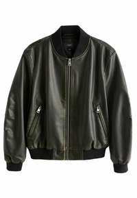 Next REGULAR FIT - Bunda z umělé kůže - black
