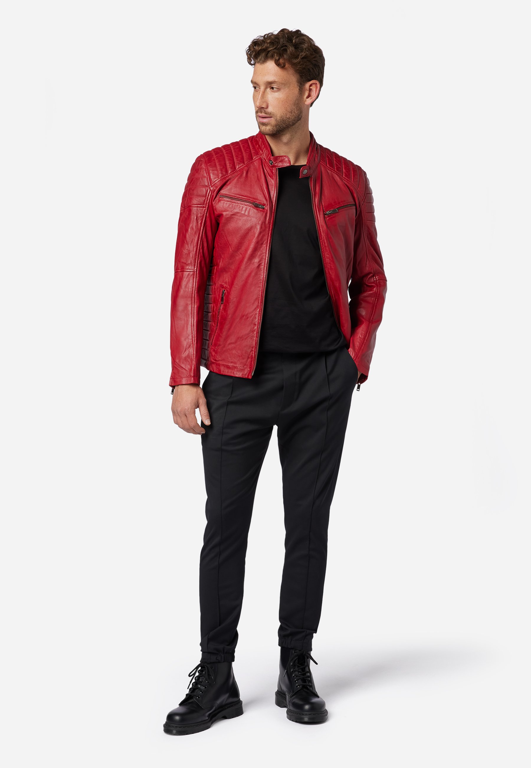 Ricano COOPER - Leather jacket - rot 