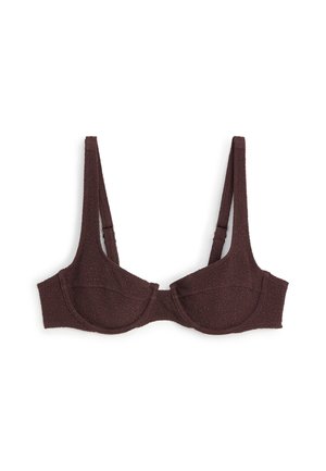 ARKET, ARKET BALCONETTE BIKINI TOP - Haut de bikini - brown