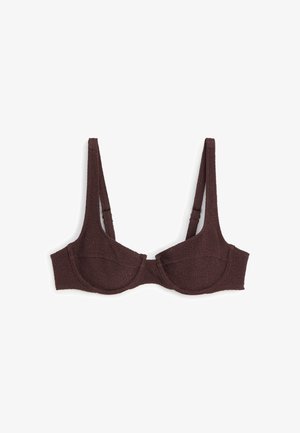 ARKET, ARKET BALCONETTE BIKINI TOP - Bikinitop - brown