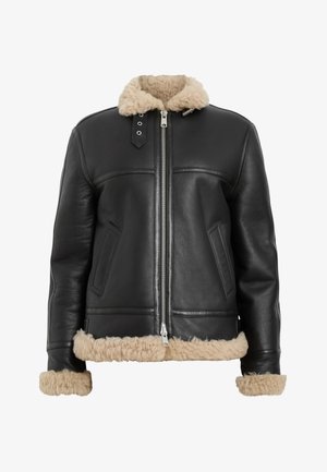 AllSaints LOREL FLYING - Leren jas - black