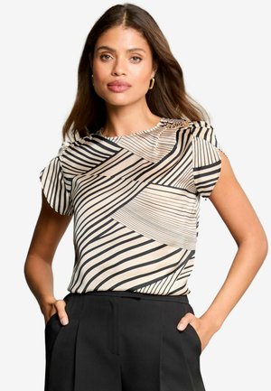 Lipsy REGULAR FIT TULIP SLEEVE ROUND NECK  - Blůza - black