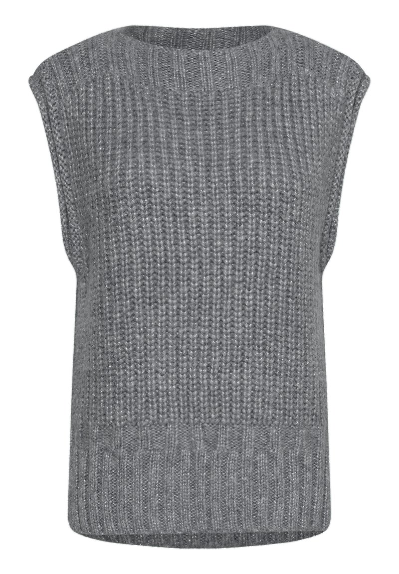 Saint Tropez T-shirt print lichtgrijs gemêleerd Saint Tropez T-shirt print lichtgrijs gemêleerd