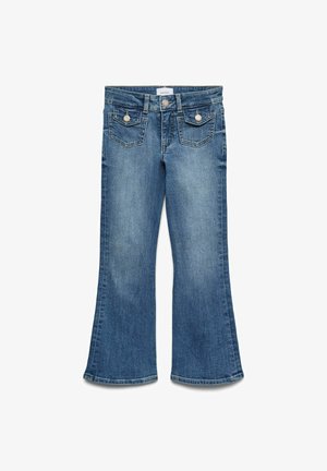Kavbojke na trapez - medium blue denim