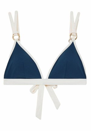 Reiss CONTRAST-TRIM TRIANGLE  - Bikiniyläosa - blue white