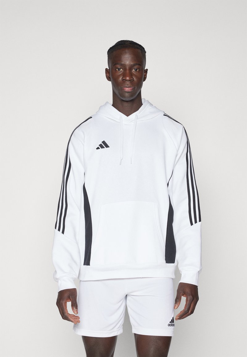 adidas Performance - TIRO HOODIE - Luvtröja - white/black, Förstora