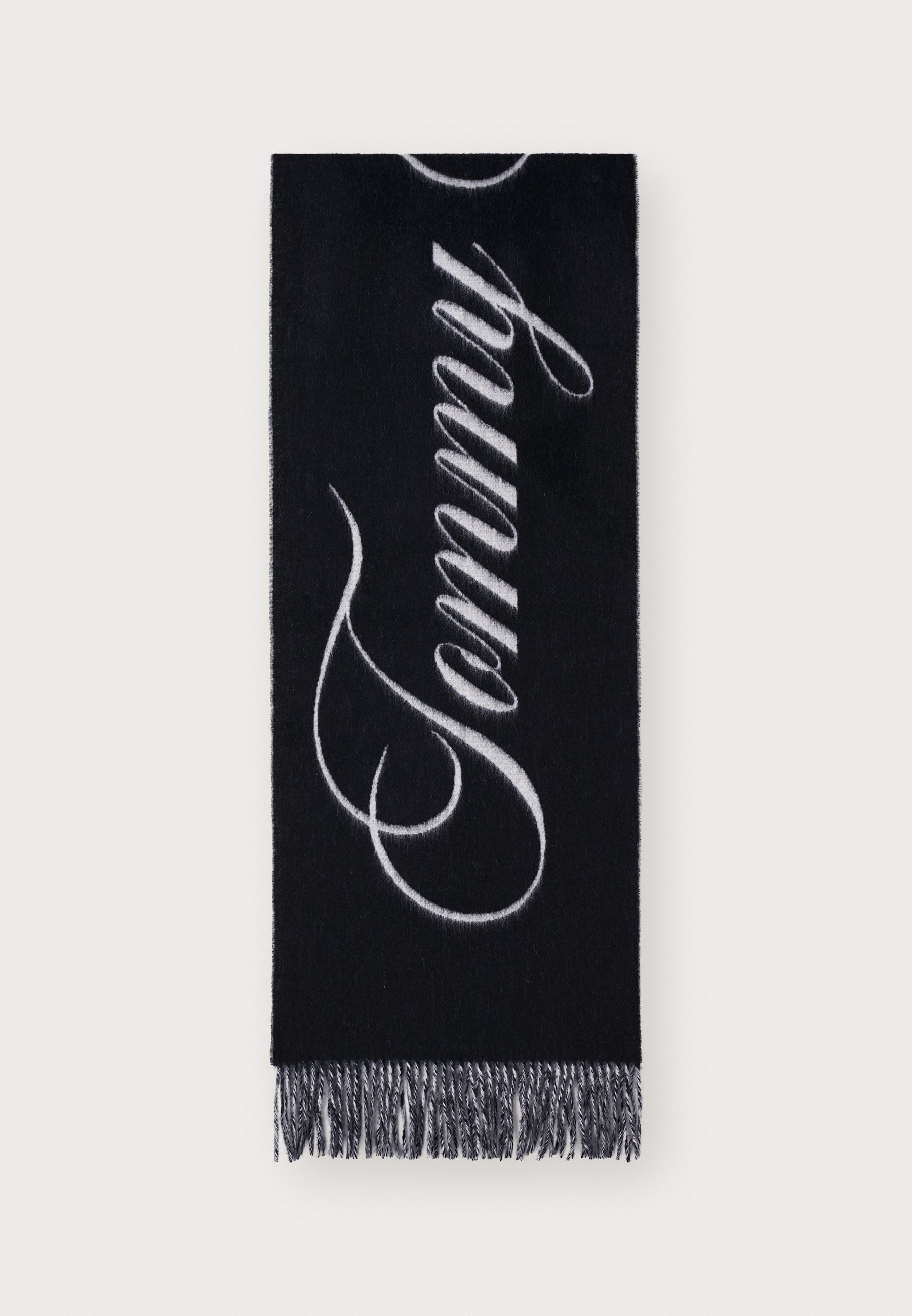 Tommy Hilfiger SCRIPT LOGO SCARF - Scarf - black - Zalando