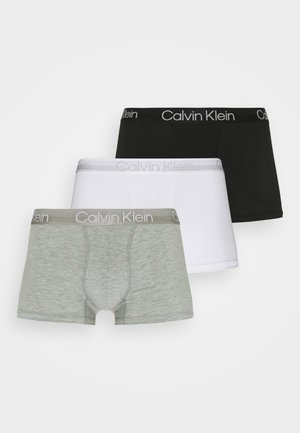 Calvin Klein Underwear TRUNK 3 PACK MODERN STRUCTURE COTTON - Boxers - white/black/grey heather