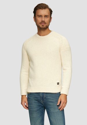 s.Oliver CREW NECK - Jumper - helles beige