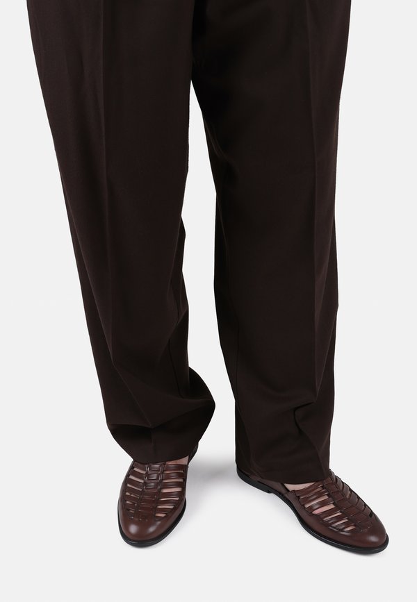 UNISEX - Ankle cuff sandals - chocolate2