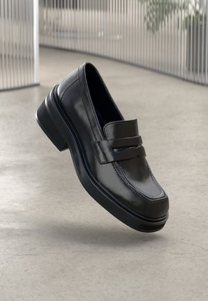 LEATHER - Polobotky - black