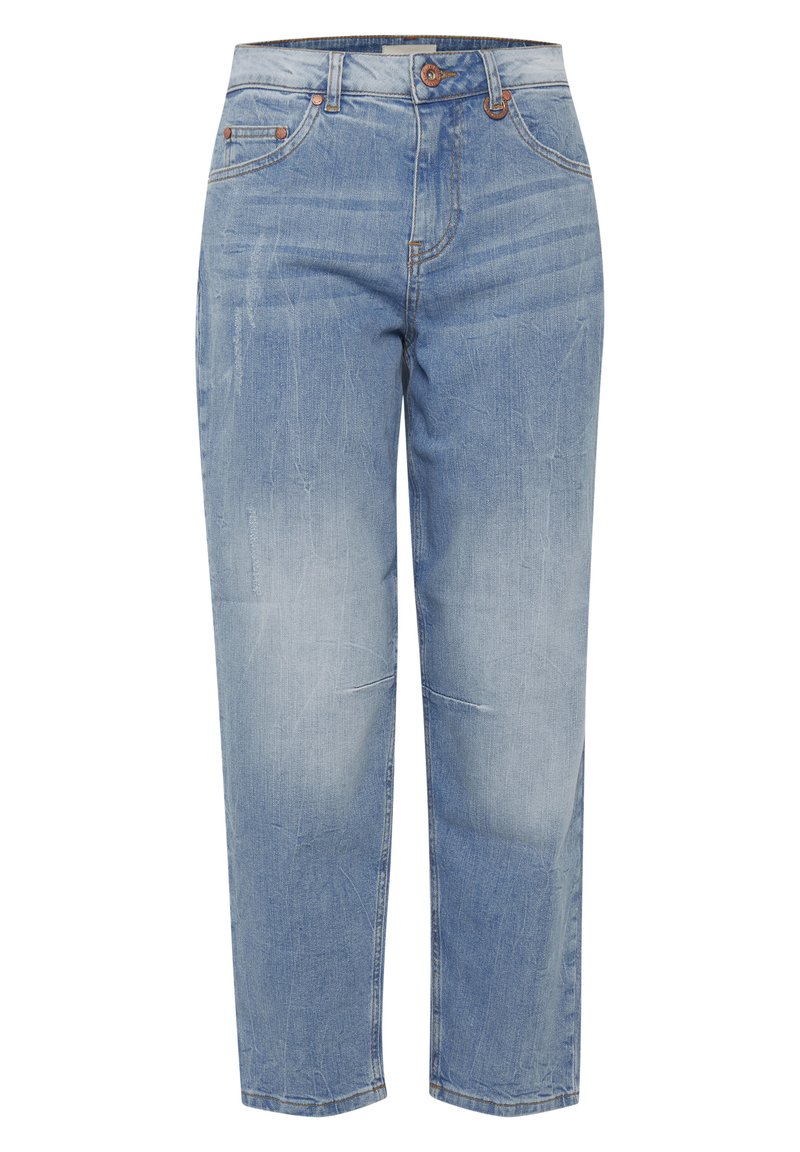 PULZ Straight leg jeans blauw
