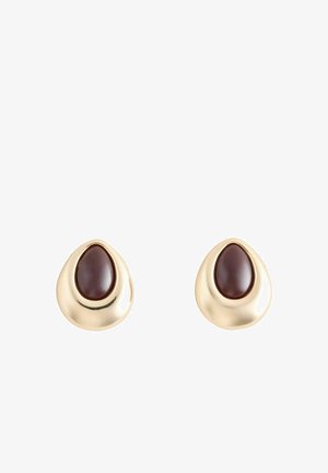 Next, TEARDROP STUD EARRINGS - Ohrringe - burgundy red