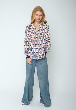 Bluse - cognac geometric