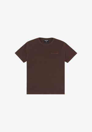 WRSTBHVR, WRSTBHVR T-SHIRT EVIN T-SHIRT UNISEX - Camiseta básica - chocolate brown