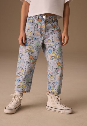 Next, Jeans Relaxed Fit - smiley world print