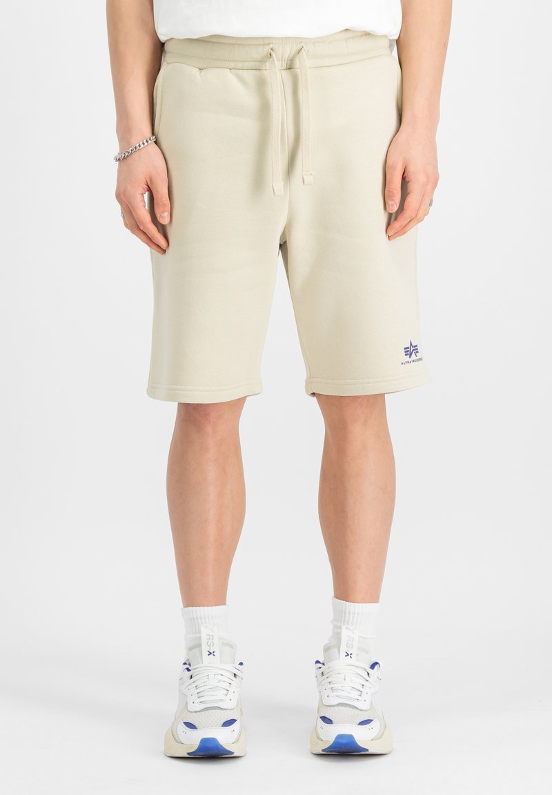Alpha Industries BASIC SMALL LOGO - Pantalones deportivos - vintage white