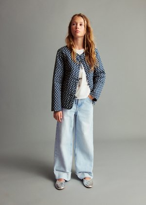 WIDELEG WITH TURNED-HEM - Ravne kavbojke - light blue
