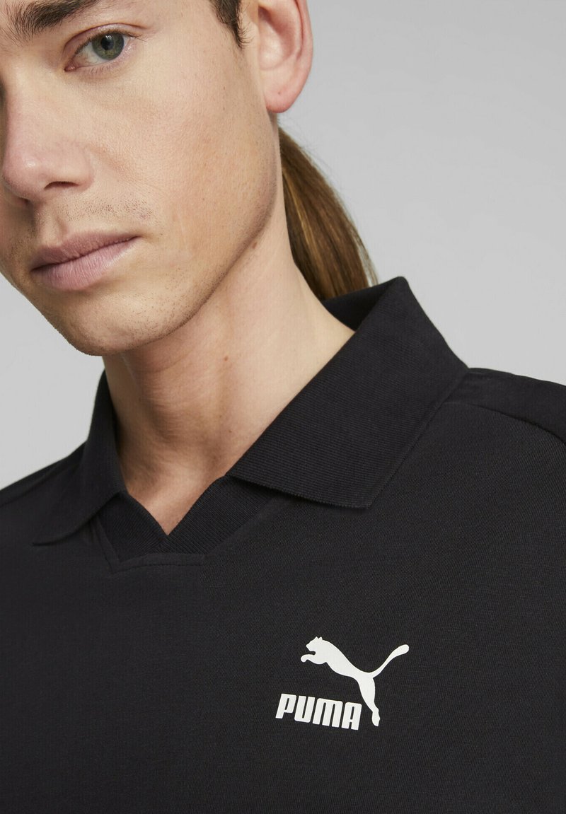 Puma CLASSICS V NECK - Polotričko - black