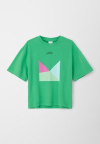 s.Oliver MIT FRONTPRINT - T-shirt print - grün