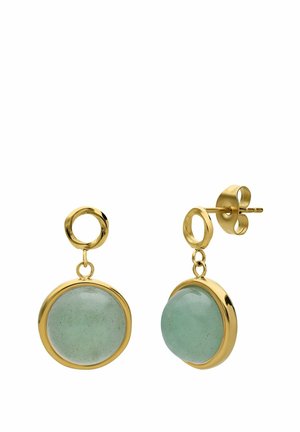 VINTAGE - Earrings - gold-coloured/green