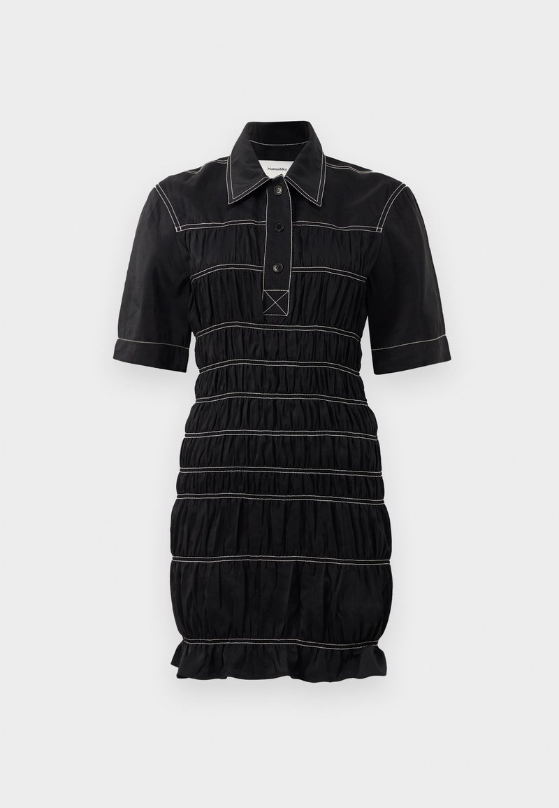 Nanushka Blousejurk zwart Nanushka Blousejurk zwart