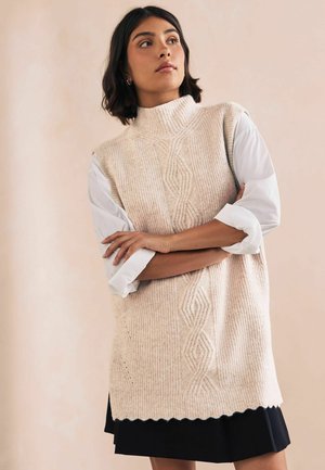 SCALLOP TANK  - Topp - cream