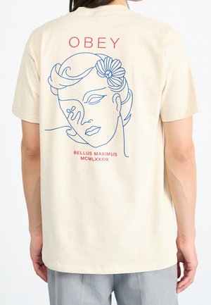 T-shirt med print - off-white