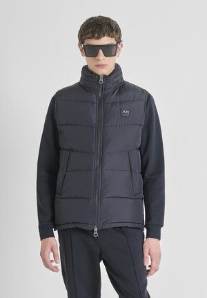 Antony Morato WITH ECOPADDING DUPONT WITH LOGO ON PATCH - Chaleco - blue-grey