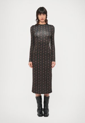 LONG SLEEVE MIDI DRESS - Džersejové šaty - multi-coloured