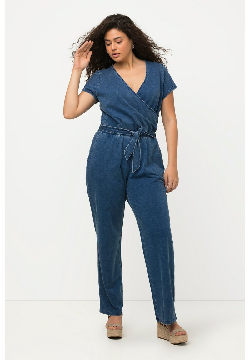 Ulla Popken WEITES BEIN - Jumpsuit - blue denim - Zalando.at