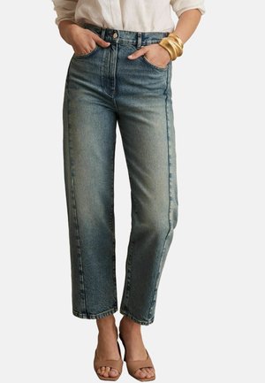 BARREL-LEG SEAM - Relaxed fit -farkut - mid blue