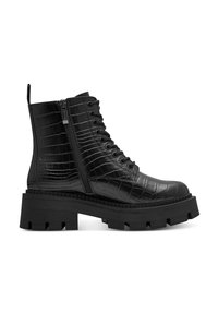 Tamaris Bottines à plateau - black croco