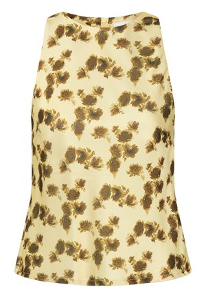 Gestuz, CHERY P BLOUSE - Blouse - lemon yellow olive flower