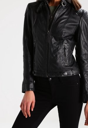 Leren jas - black