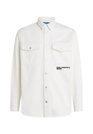 Karl Lagerfeld Jeans OVERSHIRT - Teksajakk - white denim