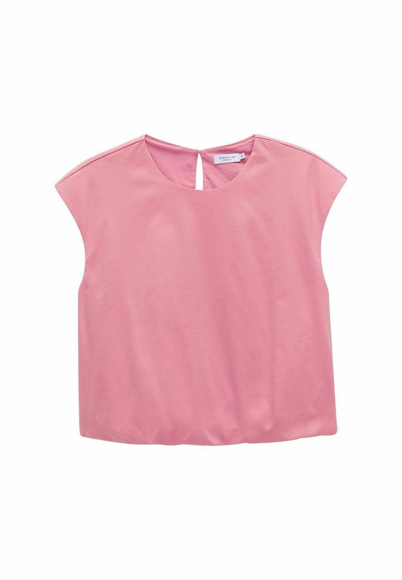 STOCKH LM Studio LUCEE SHORT SLEEVE BLOUSE - T-Shirt basic - pink/rosa ...