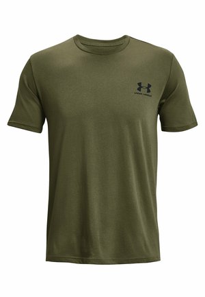 Under Armour LEFT CHEST LOGO - Sports T-shirt - marine od green